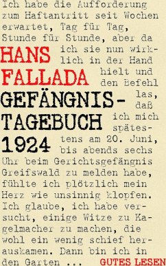 Gefängnistagebuch 1924 (eBook, ePUB) - Fallada, Hans