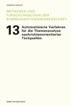 Automatisierte Verfahren für die Themenanalyse nachrichtenorientierter Textquellen (eBook, PDF) - Niekler, Andreas