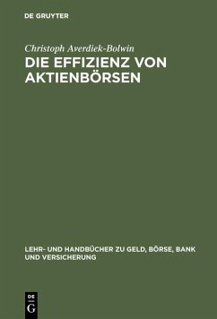 Cover Die Effizienz von Aktienbörsen (eBook, PDF)