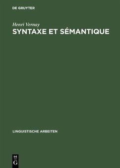 Syntaxe et sémantique (eBook, PDF) - Vernay, Henri