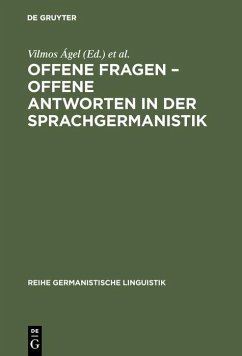 Offene Fragen - offene Antworten in der Sprachgermanistik (eBook, PDF)