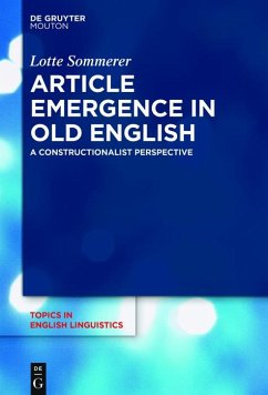 Article Emergence in Old English (eBook, ePUB) - Sommerer, Lotte