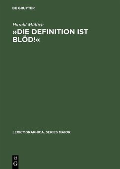»Die Definition ist blöd!« (eBook, PDF) - Müllich, Harald