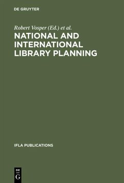 Cover National and international library planning (eBook, PDF)