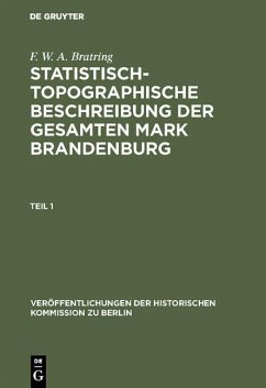 Cover Statistisch-topographische Beschreibung der gesamten Mark Brandenburg (eBook, PDF)