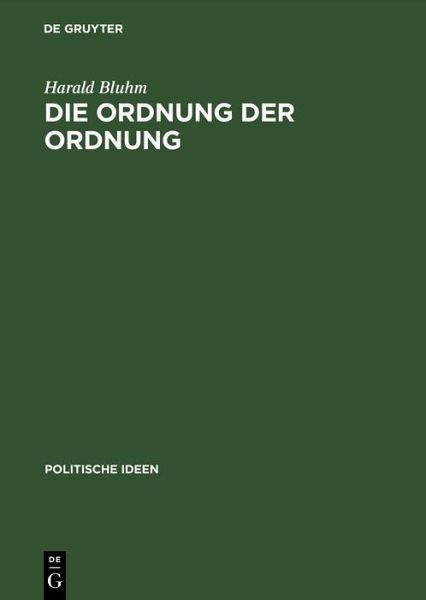 Die Ordnung der Ordnung (eBook, PDF)