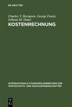 Kostenrechnung (eBook, PDF) - Horngren, Charles T.; Foster, George; Datar, Srikant M.