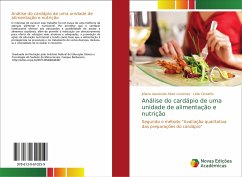 Análise do cardápio de uma unidade de alimentação e nutrição