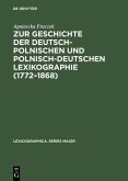 Zur Geschichte der deutsch-polnischen und polnisch-deutschen Lexikographie (1772-1868) (eBook, PDF)