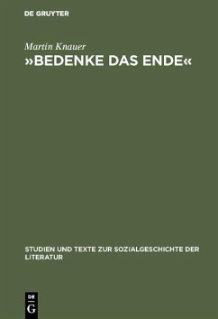 Cover »Bedenke das Ende« (eBook, PDF)