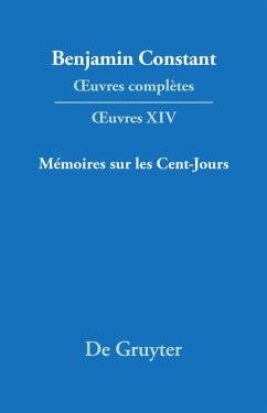 Mémoires sur les Cent-Jours (eBook, PDF)