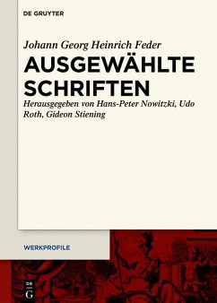 Ausgewählte Schriften (eBook, PDF) - Feder, Johann Georg Heinrich