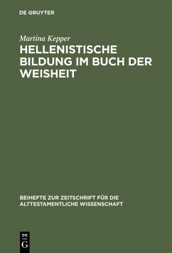 Cover Hellenistische Bildung im Buch der Weisheit (eBook, PDF)