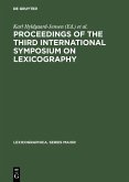 Proceedings of the Third International Symposium on Lexicography (eBook, PDF)