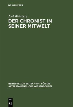 Der Chronist in seiner Mitwelt (eBook, PDF) - Weinberg, Joel