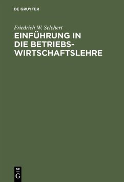 Cover Einführung in die Betriebswirtschaftslehre (eBook, PDF)
