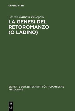 Cover La genesi del retoromanzo (o ladino) (eBook, PDF)