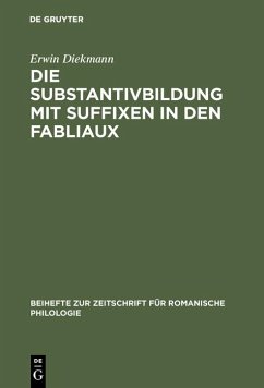 Cover Die Substantivbildung mit Suffixen in den Fabliaux (eBook, PDF)