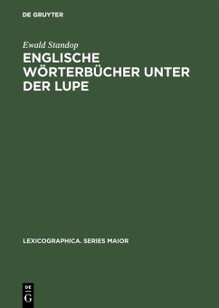 Englische Wörterbücher unter der Lupe (eBook, PDF) - Standop, Ewald