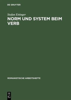 Norm und System beim Verb (eBook, PDF) - Ettinger, Stefan