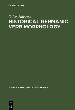 Cover Historical Germanic Verb Morphology (eBook, PDF)