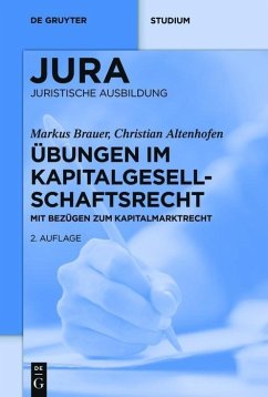 Übungen im Kapitalgesellschaftsrecht (eBook, PDF) - Brauer, Markus; Altenhofen, Christian