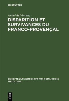 Cover Disparition et survivances du franco-provençal (eBook, PDF)