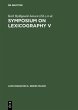 Symposium on Lexicography V (eBook, PDF) - Bild 1