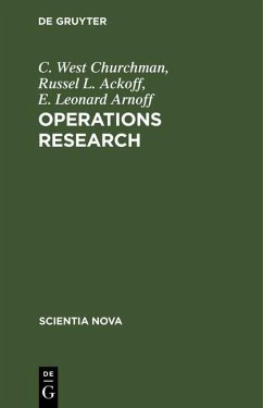 Operations Research (eBook, PDF) - Churchman, C. West; Ackoff, Russel L.; Arnoff, E. Leonard