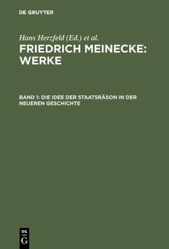Die Idee der Staatsräson in der neueren Geschichte (eBook, PDF) - Meinecke, Friedrich