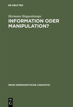 Information oder Manipulation? (eBook, PDF) - Hoppenkamps, Hermann