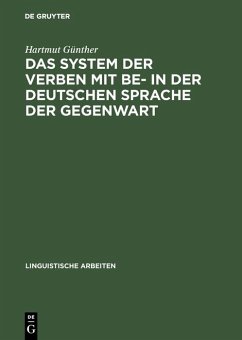 Cover Das System der Verben mit BE- in der deutschen Sprache der Gegenwart (eBook, PDF)
