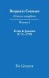 Écrits de jeunesse (1774-1799) (eBook,... - Bild 1