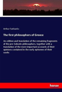 The first philosophers of Greece - Fairbanks, Arthur