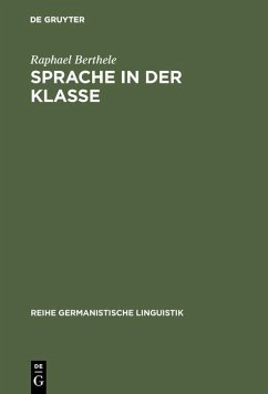 Sprache in der Klasse (eBook, PDF) - Berthele, Raphael