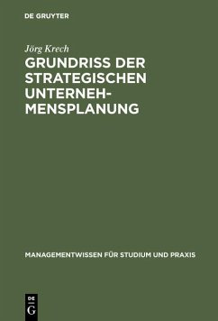 Cover Grundriß der strategischen Unternehmensplanung (eBook, PDF)