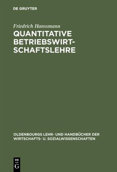 Cover Quantitative Betriebswirtschaftslehre (eBook, PDF)