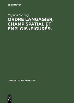 Cover Ordre langagier, champ spatial et emplois <figurés> (eBook, PDF)
