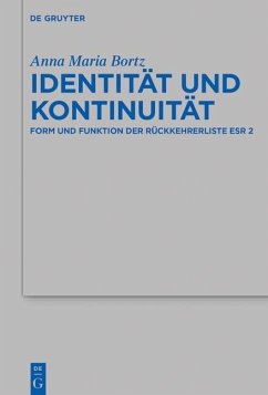 Cover Identität und Kontinuität (eBook, PDF)