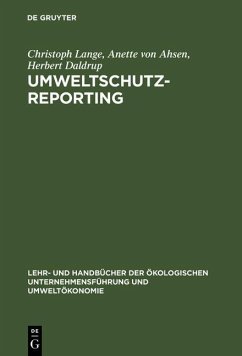 Umweltschutz-Reporting (eBook, PDF) - Lange, Christoph; Ahsen, Anette Von; Daldrup, Herbert