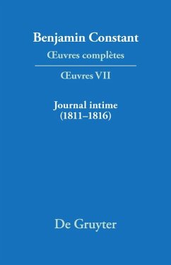 Cover Journal intime (1811-1816). Carnet. Livres de dépenses (eBook, PDF)