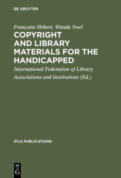 Cover Copyright and library materials for the handicapped (eBook, PDF)