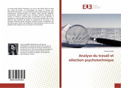 Cover Analyse du travail et sélection psychotechnique