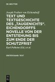 Text und Textgeschichte des "Taugenichts". Eichendorffs Novelle von der Entstehung bis zum Ende der Schutzfrist (eBook, PDF)