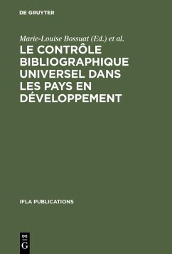 Cover Le contrôle bibliographique universel dans les pays en développement (eBook, PDF)
