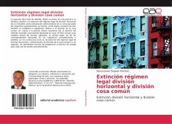 Extinción régimen legal división horizontal y división cosa común - Delgado Martinez, Manuel Javier