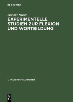 Cover Experimentelle Studien zur Flexion und Wortbildung (eBook, PDF)