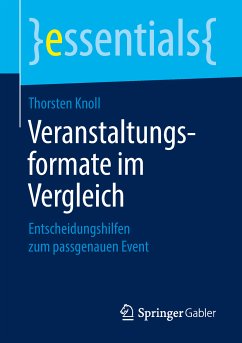 Veranstaltungsformate im Vergleich (eBook, PDF) - Knoll, Thorsten