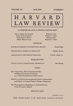 Harvard Law Review: Volume 131, Number 8 - June 2018 (eBook, ePUB) - Review, Harvard Law