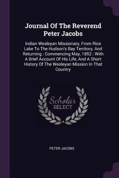 Journal Of The Reverend Peter Jacobs